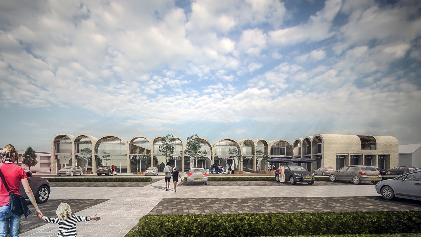 commercial shopping center Teteringen JMW architects